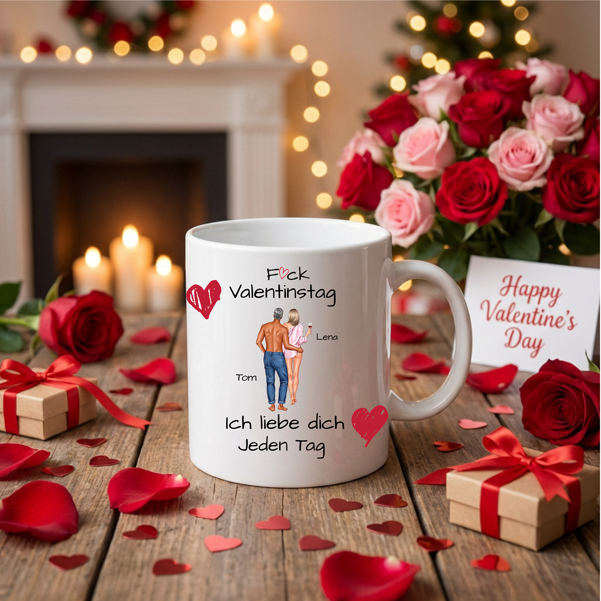F* Valentinstag Tasse ( Personalisierbar )